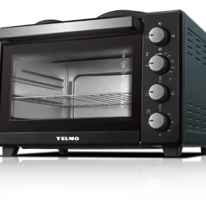 Horno Eléctrico De Mesa Yelmo 45 Litros Yl-45an 1600W Doble Anafe Negro