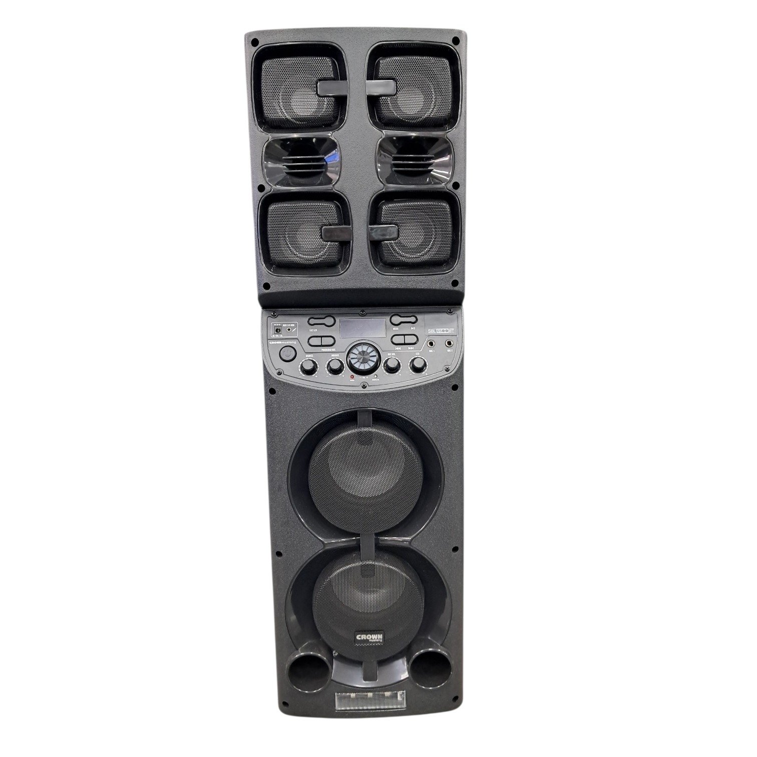 Parlante Portátil Bluetooth Sbl-6500bt Crown Mustang 8500w Color Negro